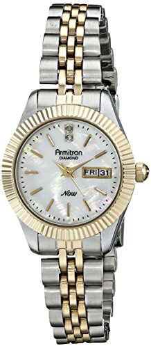 Armitron Women's Diamond-Accented Two-Tone Bracelet Watch