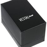 Vestal Unisex Plexi Leather Analog Display Quartz Silver Watch