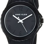 Anne Klein Women's Black Silicone Strap Watch