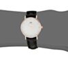 Daniel Wellington Women's Sheffield Analog Quartz Black Leather Watch