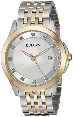 Bulova Women's Quartz Diamond Accents Two-Tone Bracelet Watch
