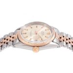 Vintage Rolex 1601 Men's 36mm Rose Gold & Stainless Steel Datejust