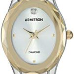 Armitron Women's Diamond-Accented Silver-Tone Bangle Watch