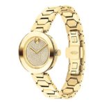 Movado Women's Bold T-Bar LYG Watch with a Flat Dot Crystal Dial