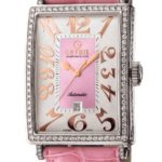 Gevril Women's Pink Mother-of-Pearl Genuine Alligator Strap Watch
