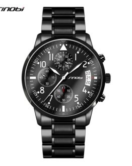 SINOBI New Pilot Mens Chronograph Wrist Watch Waterproof Date