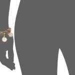 Anne Klein Women's Swarovski Crystal Accented Gold-Tone Charm Watch