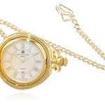 Charles-Hubert, Paris Gold-Plated Hunter Case Quartz Pocket Watch