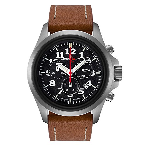 Armourlite AL832 Officer Series Chronograph Watch - Brown Leather Band