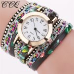 CCQ Fashion Women Wrist Watches Watched Luxury Women Multicolor Bracelet