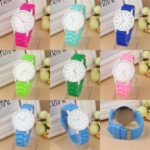 Durable 2016 Fashion Silicone Rubber Quartz Analog Sports Women Watch Unisex