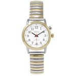 Dakota Ladies Nurse Easy to Read Moonglow Dial Stainless Steel Watch