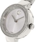 Movado Bold Women's Steel Bracelet & Case Quartz Silver-Tone Dial Watch
