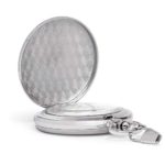 Speidel Classic Brushed Satin Silver-Tone Engravable Pocket Watch