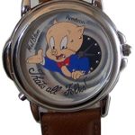 Porky Pig Watch Mel Blanc Voice Wristwatch Looney Tunes Armitron
