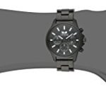 Vestal Unisex Heirloom Chrono Analog Display Analog Quartz Black Watch