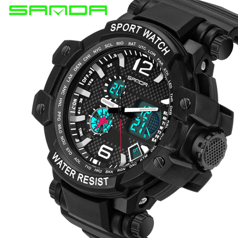 SANDA Digital Watch Men XFCS Military Men Wrist Watch Waterproof LED Analog Sport Watch Electronic Hodinky Relogio Masculino SANDA Digital Watch Men XFCS Military Men Wrist Watch