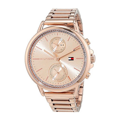Tommy Hilfiger Carly Rose Gold Dial Stainless Steel Ladies Watch