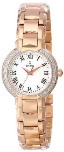 Bulova Women's 98R156 Classic Round Diamond Accented Watch