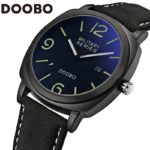 Mens Watches Top Brand Luxury Leather Strap Sports Army Military Quartz Watch