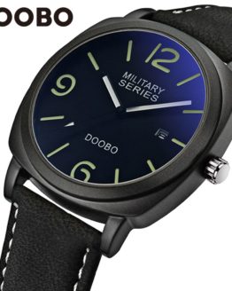 Mens Watches Top Brand Luxury Leather Strap Sports Army Military Quartz Watch