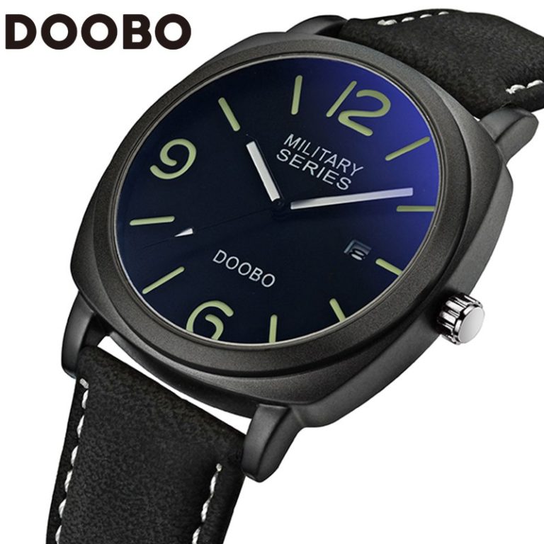 Mens Watches Top Brand Luxury Leather Strap Sports Army Military Quartz Watch Men Wrist Watch Clock relogio masculino DOOBO Mens Watches Top Brand Luxury Leather Strap Sports Army Military Quartz Watch