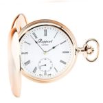 Elegant Rose Gold Rapport Oxford Hunter Case Pocket Watch
