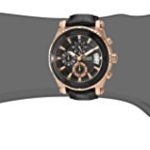 GUESS Men's Stainless Steel Casual Leather Watch