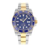Rolex Submariner Stainless Steel Yellow Gold Watch Blue Ceramic Watch