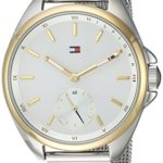 Tommy Hilfiger Women's Casual Sport Silver-and-Gold Quartz Watch