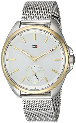Tommy Hilfiger Women's Casual Sport Silver-and-Gold Quartz Watch