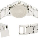 Anne Klein Women's Diamond Dial Silver-Tone and White Ceramic Bracelet Watch
