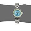 PRO DIVER LDY LT BLUE GREEN DL QTZ 3H SS