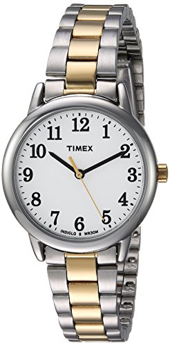 Timex Women's Easy Reader Two-Tone/White Stainless Steel Bracelet Watch