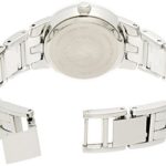 Anne Klein Women's Diamond Dial Silver-Tone and White Ceramic Bracelet Watch