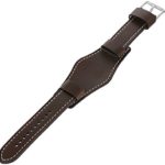 Fossil 22mm Dark Brown Leather Strap – Elevate Your Style with Premium Calfskin Comfort