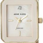 Anne Klein Women's Diamond-Accented Gold-Tone Watch