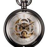 KS Unisex Full Hunter Skeleton Dial Mechanical Pocket Watch - Timeless Elegance on the Go.