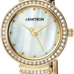 Armitron Women's Swarovski Crystal Accented Gold-Tone Mesh Bracelet Watch