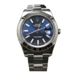 Rolex Datejust II 41 Blue Dial Index Dial Steel Mens Watch