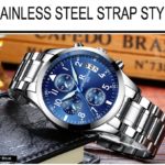 Top Brand Business Quartz Watches Men Stainless Steel Band 30m Waterproof