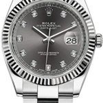 Rolex Datejust Dark Rhodium Dial Set
