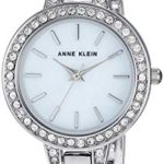 Anne Klein Women's Swarovski Crystal Accented Silver-Tone Watch