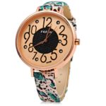 Women Watches PU Leater Quartz Woman Wrist Watch Simple Clock