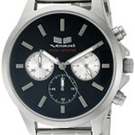 Vestal Unisex HEICM04 Heirloom Chrono Analog Display Quartz Silver Watch