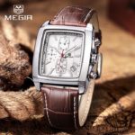 Watches Men MEGIR Brand Leather Strap Casual Watches