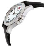 Victorinox Garrison Elegance Silver Dial Leather Strap Ladies Watch