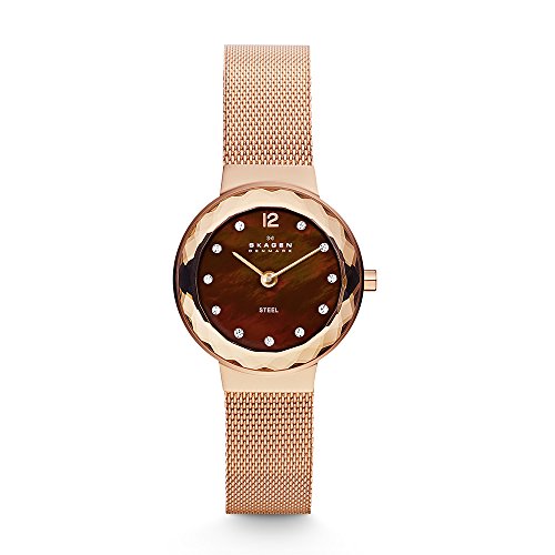 Skagen Women's Leonora Rose Gold Mesh Watch