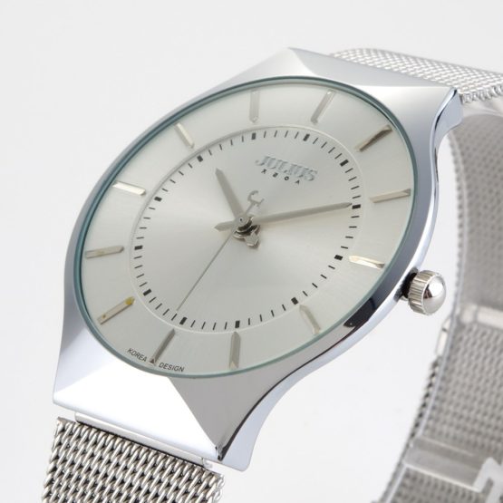 Top Brand Julius Men's Watches Stainless Steel Band Analog Display