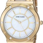 Anne Klein Women's Swarovski Crystal Accented Gold-Tone Watch